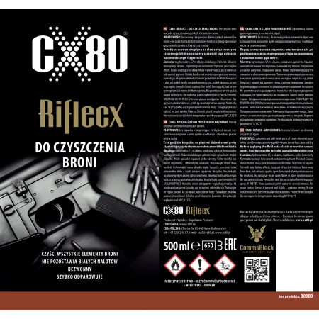 Płyn 500 ml do czyszczenia i odtłuszczania broni - Rifle CX